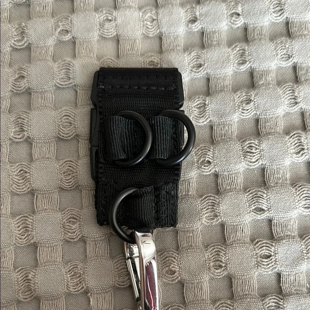 MZ Wallace Black and White mini pouch with Keychain clip - Picture 3 of 5